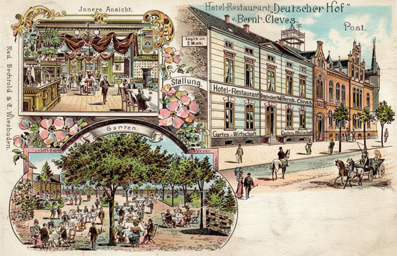 Datei:Cleves Bahnhofstraße 104 um 1905.png