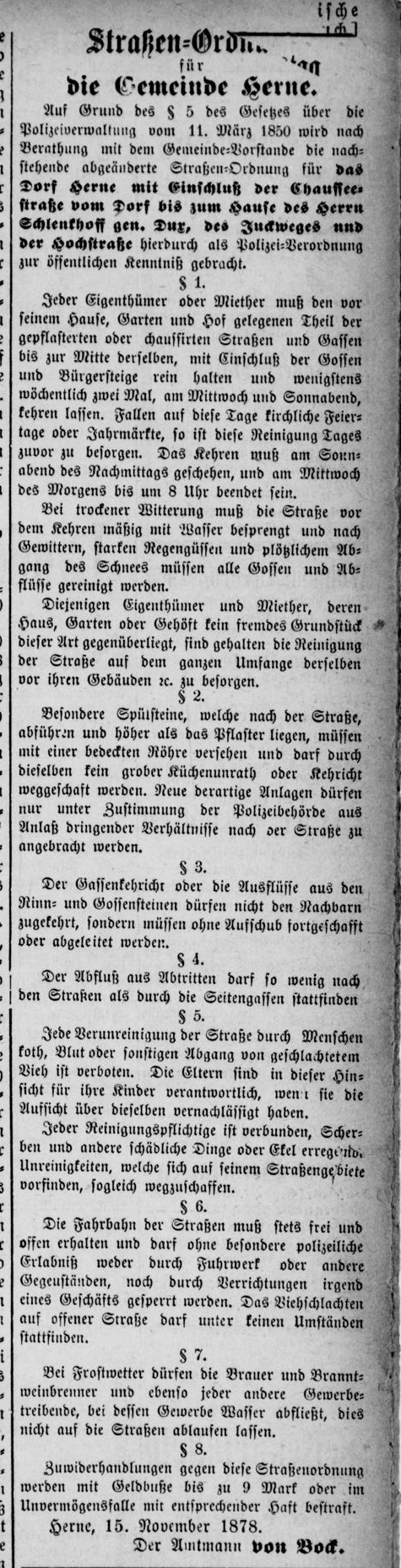 Emscher Zeitung-1878-11-22-Straßenordnung.png