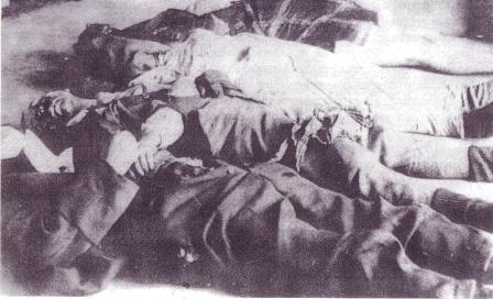 Erschossene Arbeiter im Isolierkrankenhaus Stoppenberg März 1920 [2]