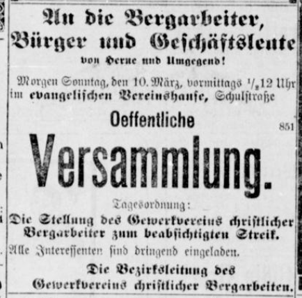 Datei:Herner Anzeiger (9.3.1912) Streik.png