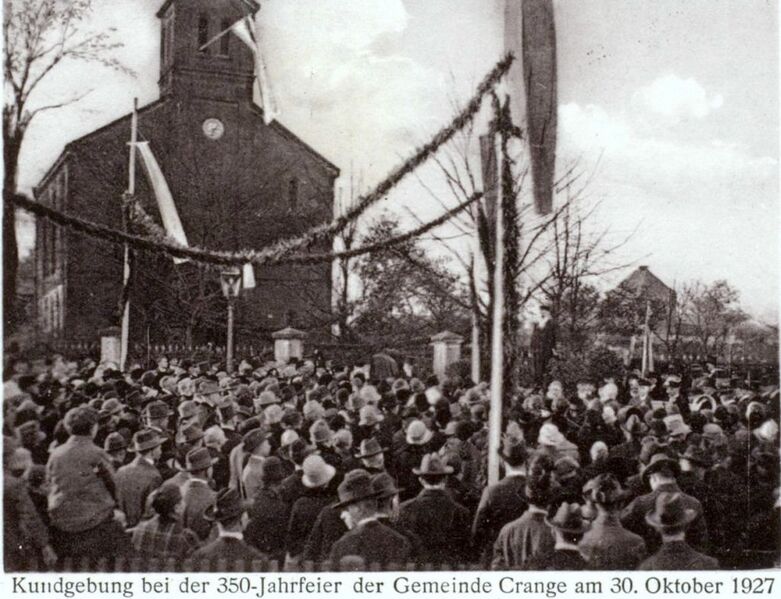 Datei:350 Jahre Gemeinde Crange, 1927.jpg
