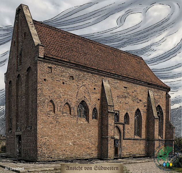 Datei:AI-rekonstrution-Schlosskapelle Strünkede 1907-2026.jpg