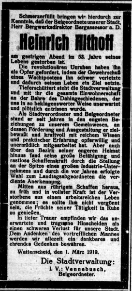 Datei:Althoff Heinrich 1867-1919 Trauanzeige I.png