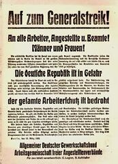 Aufruf zum Generalstreik (1920)[2]