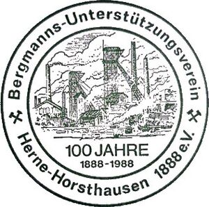 Logo Bergmanns-Unterstützungs-Verein Herne-Horsthausen 1888
