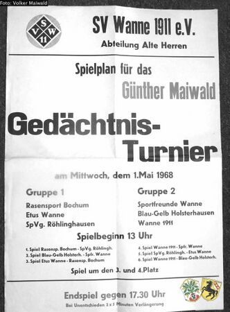 Plakat des SV Wanne 1911 [4]