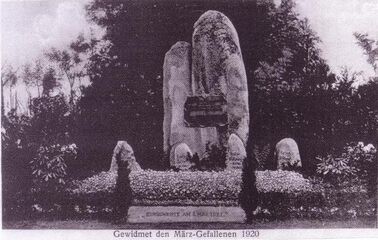 Historisches Bild des Gedenksteins[2]
