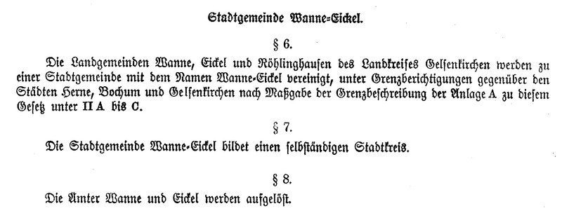 Datei:Gesetz Gründung Wanne-Eickel 1926.png