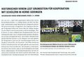 Ausgabe 01/2019 der Zeitschrift "Heimat Westfalen" Seite 40 (Das Bild zeigt Mathias Grunert bei der Einweihungsrede)