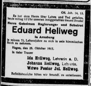 Hagener zeitung (26.10.1917) Hellweg Eduard.jpeg