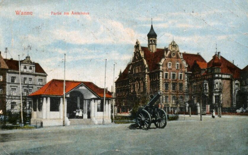 Partie am Amtshaus Wanne, 1925