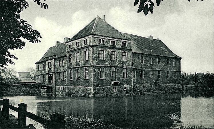 Schloss Strünkede, Postkarte 1956
