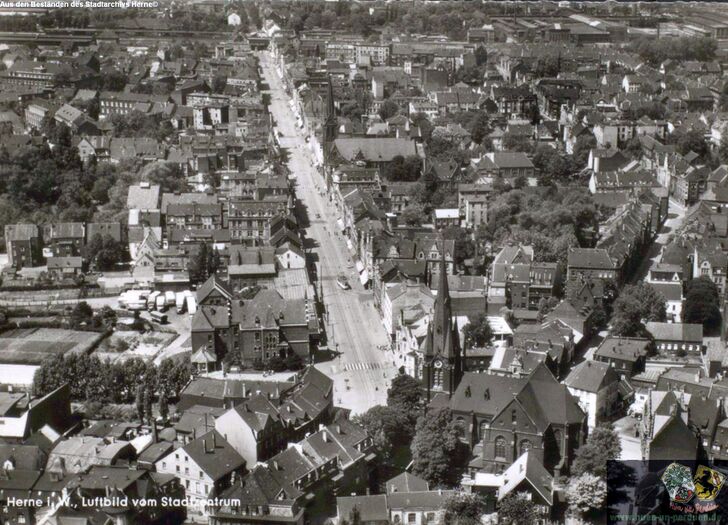 Stadtzentrum, um 1960