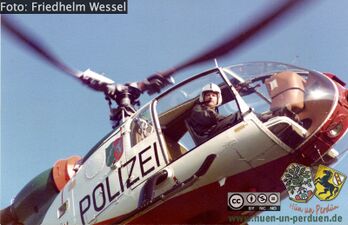 Im Polizeihubschrauber