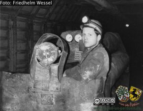 In einer Lok unter Tage