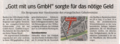 WAZ vom 20. April 2019 (Aus einem Artikel von Anna-Maria Penitzka)