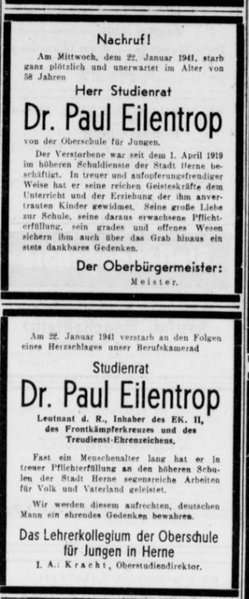 Datei:Westfaälische Landeszeitung (24.01.1941) Eilentrop.png