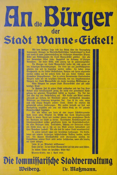 Datei:An die Bürger der Stadt Wanne-Eickel.jpg