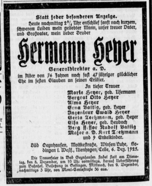 Bad Oeynhausener Anzeiger 47 (7.12.1925) 286. Heyer.png