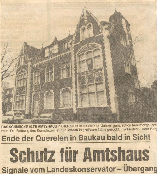 Datei:Baukauer Amtshaus, WAZ vom 22.02.1989.jpg