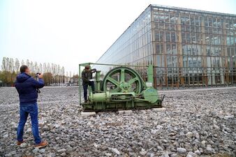 Blindschachthaspel an der Akademie.