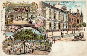 Cleves Bahnhofstraße 104 um 1905.png