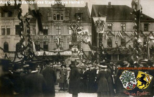 Feierliche Einweihung des Hohenzollern-Brunnens, 13. November 1909