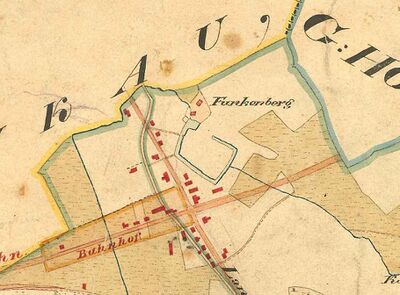 Ausschnitt aus der Gemeindekarte Herne von 1824