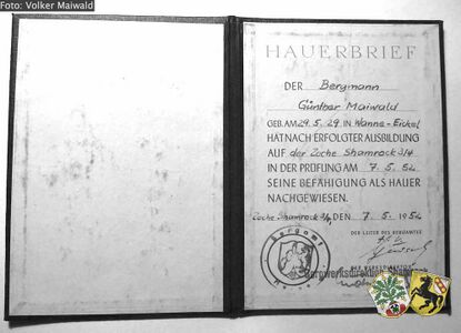 Hauerbrief von Günther Maiwald [1]