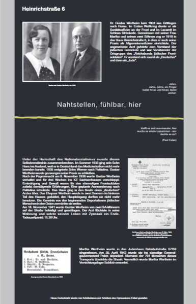 Datei:Gedächtnistafel Heinrichstraße 6.jpg