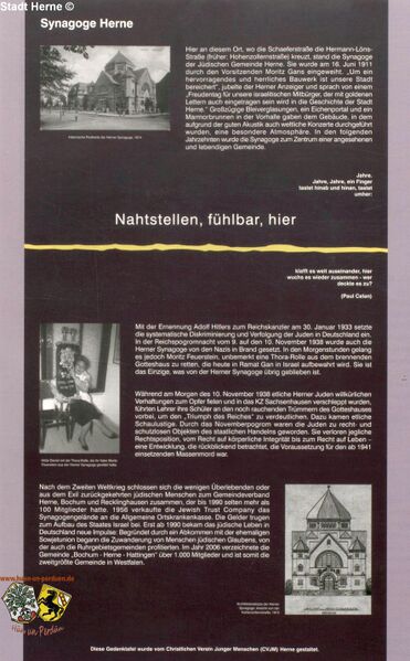 Datei:Gedächtnistafel Synagoge Herne.jpg