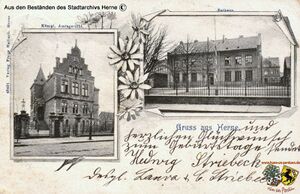 Gruß aus Herme mit altem Rathaus und Amtsgericht.jpg