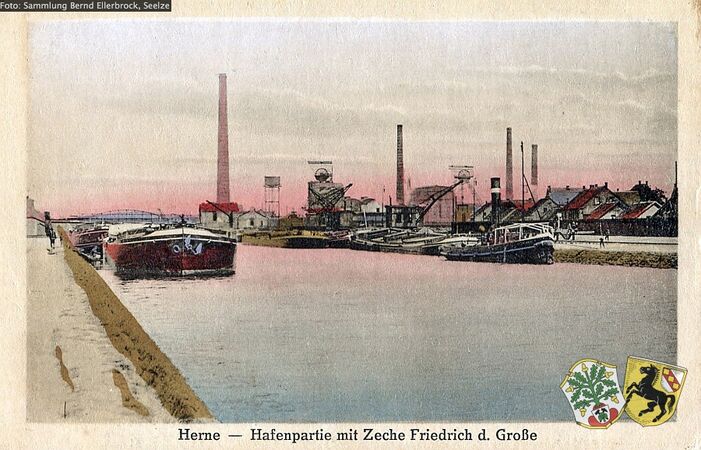 Herne, Hafen und Zeche FdG [2]