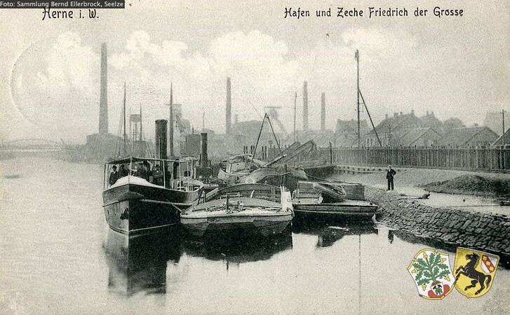 Herne i. W., Hafen und Zeche FdG [2]
