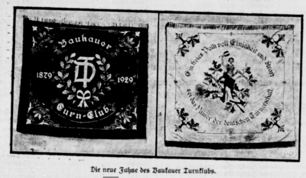 Vereinsbanner im Jahre 1929