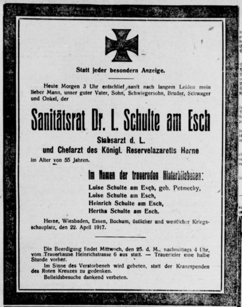 Datei:Herner Anzeiger 12 13 (23.04.1917) Schulte Esch 01.png