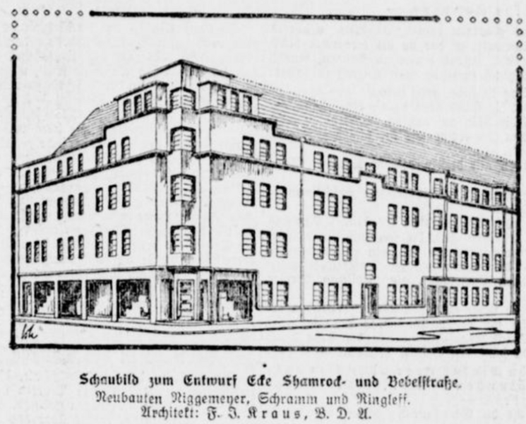 Datei:Herner Anzeiger 24 (7.1.1928) 7-Bau Shamrockstraße 20. Herne.png