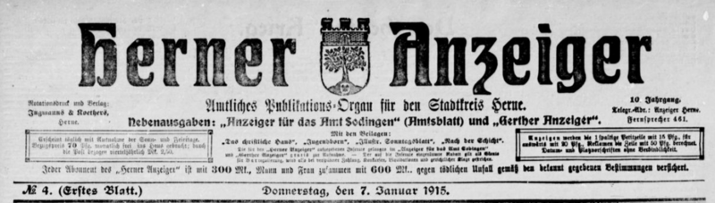 Datei:Herner Anzeiger Titel (7.1.1915).png