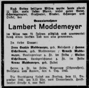 Herner Zeitung 71 (8.12.1942) 288. Moddemeyer.png