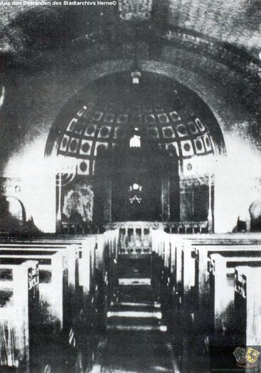 Innenraum der Synagoge in Wanne-Eickel