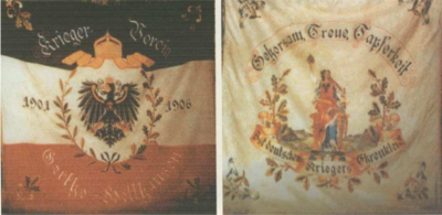 Fahne des "Krieger-Verein" Gerthe - Holthausen 1901 - 1096