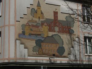 Mosaik am Haus Herzogstraße Ecke Eickeler Markt.JPG