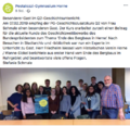 Beitrag des Pestalozzi-Gymnasiums Herne am 7. Februar 2019 bei Facebook.