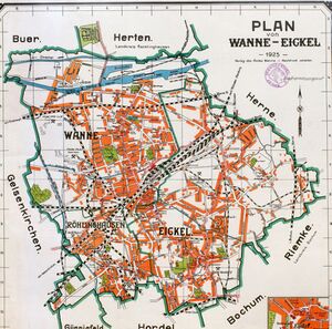 Plan von Wanne - Eickel, 1925.jpg