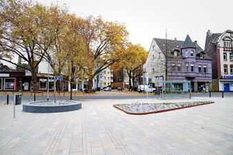 Platz am Denkmal beim Videodreh am 13.11.2016