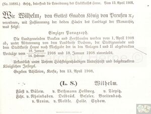Preußisches Gesetzblatt 15, Eingmeindungsparagraph.jpg