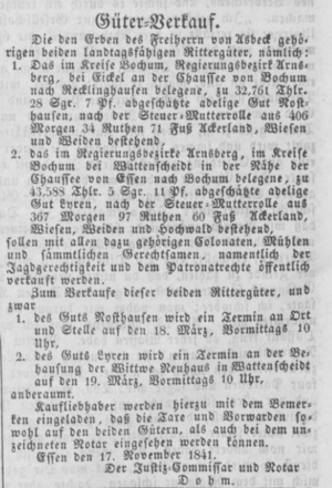 Screenshot 2021-08-27 Düsseldorfer Zeitung politisches Unterhaltungs- und Anzeigeblatt (21 11 1841), H 320 Düsseldorf.png