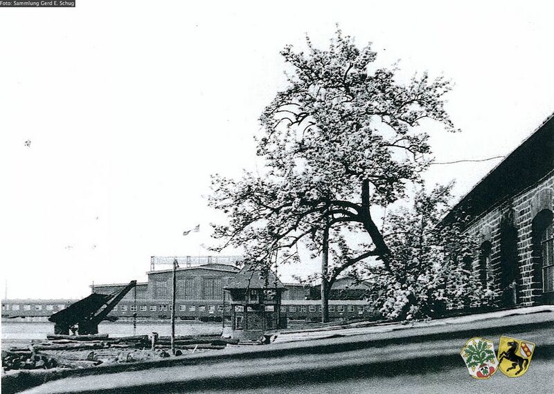 Datei:Teilansicht vom Rundholzplatz mit Krananlage.jpg