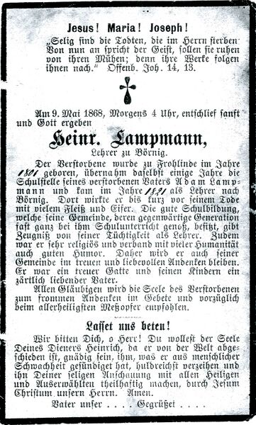 Datei:Totenzettel von Lehrer Lampmann Sammlung Gerd Schug.jpg