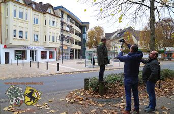 Das Team in Aktion unter erschwerten Bedingungen.